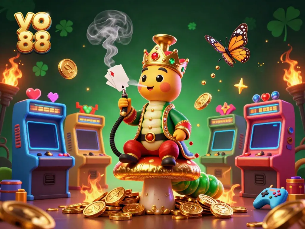 Experience the vibrant world of yo 88 in a fantasy casino scene filled with action and excitement.