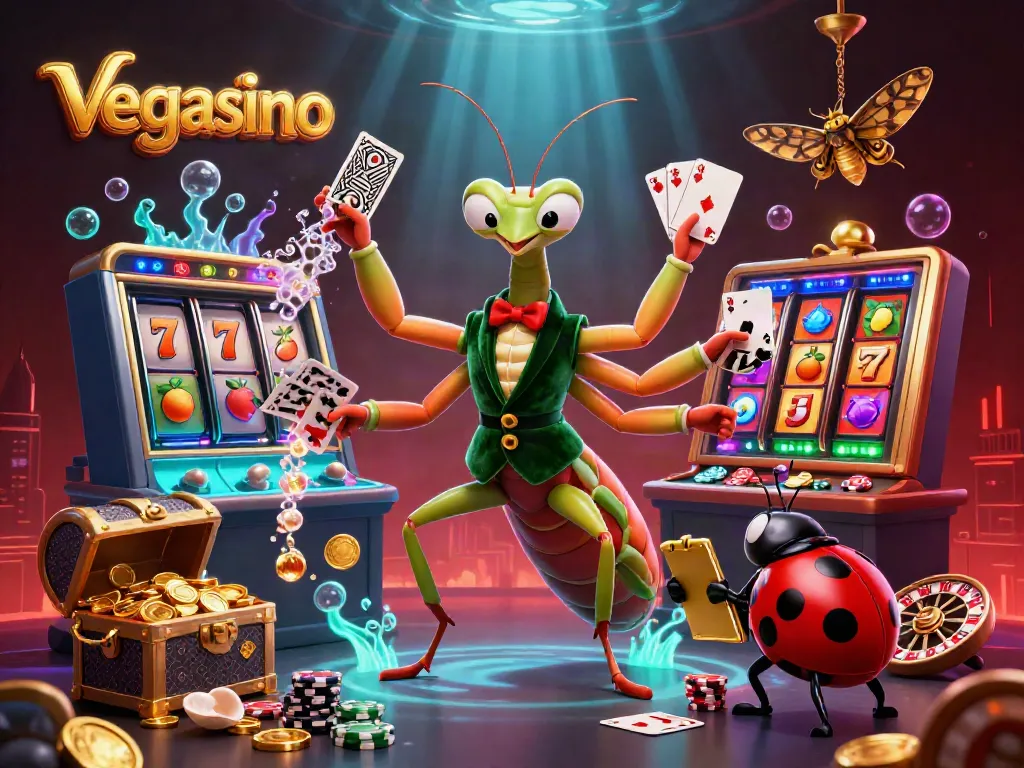 Experience the vibrant excitement of vegasino with a vibrant casino-themed scene showcasing dynamic gameplay elements.
