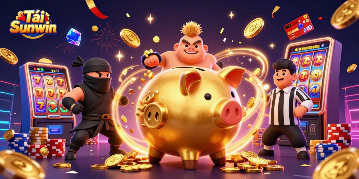 Tải Sunwin and enjoy the thrilling excitement of online slots with dynamic scenes and vibrant characters.