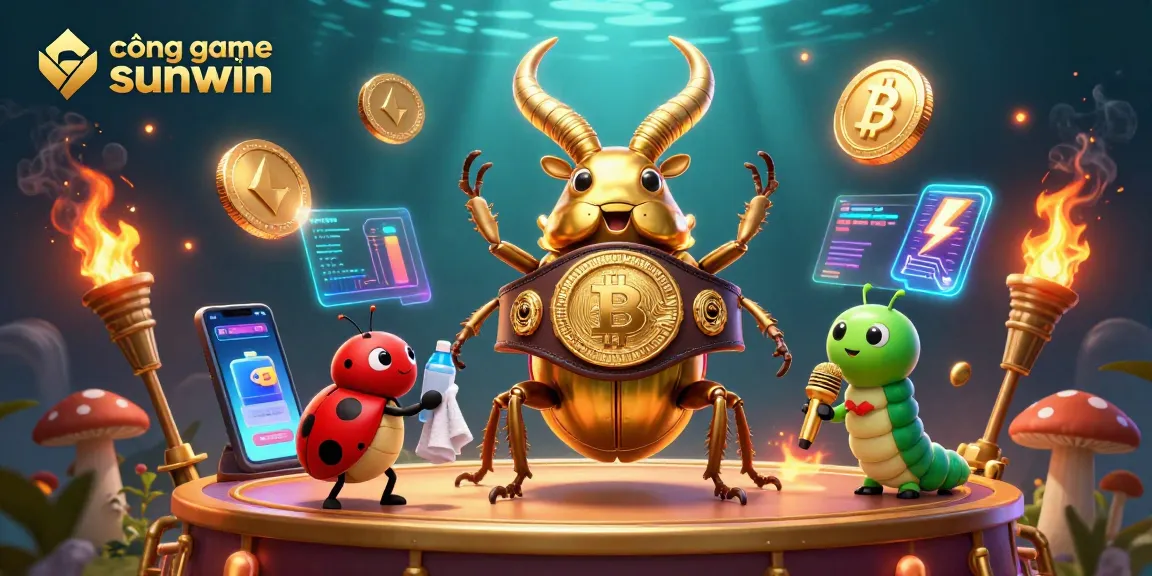 Engage in thrilling gameplay at cổng game sunwin with a vibrant 3D animated scene featuring unique characters.